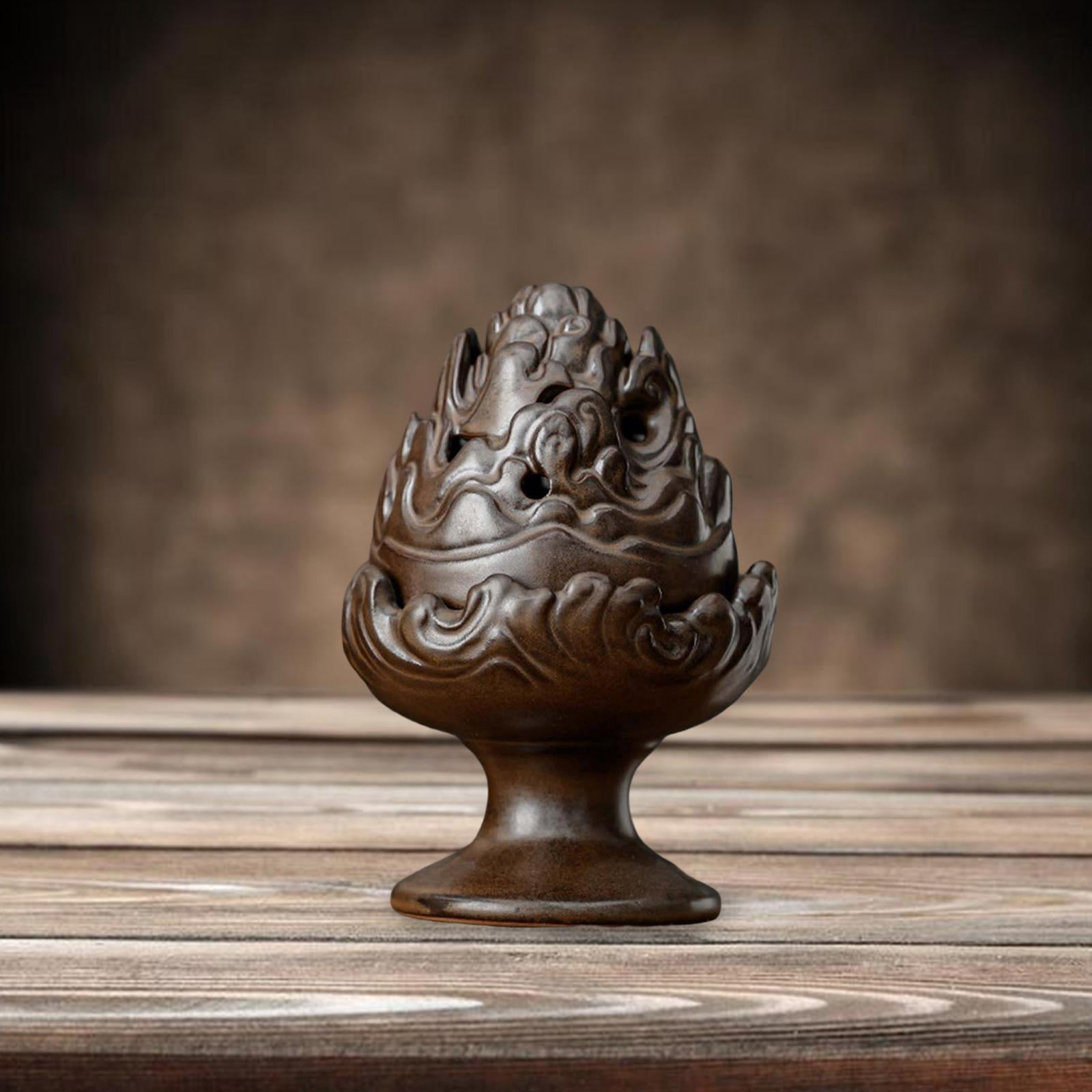 WLPZXP Incense Burner Aroma Stove Porcelain Incense Holder Coil or Cones for Tea House Antique