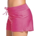 thumbnail image 3 of LoyisViDion Woman Pants Clearance Women Swimsuit Shorts Pants Tankini Swim Briefs Plus Size Bottom Boardshort Swim Short Hot Pink 10(XL), 3 of 6