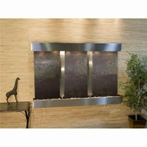 Adagio OFS2014 Olympus Falls-Square-Stainless Steel-Multi-Color Featherstone Wall Fountain