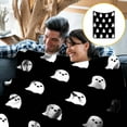 thumbnail image 3 of Vggrvlo Blanket Savings Halloween Themed Throw Blanket Cute Gothic Ghost Fleece Blanket Flannel Blanket for Home Living Room Couch Bed Chair or Dorm Decor, 3 of 5