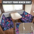 thumbnail image 2 of HELLHERO Polyester Fabric RV Dining Chair Seat Covers Compatible with Camper Car Bench, RV Dinette Cushion Covers for RV Sofa, Butterfly and Floral, 2 of 8