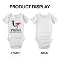 thumbnail image 3 of I Heart My Polish Grandparents Poland Love Flag Newborn Clothes Outfits (White, 12-18 Months), 3 of 5