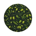 thumbnail image 2 of Easygdp Green Branch Olive Wheel Sun Guard, Spare Tire Cover,Universal Trailer Suv Truck Camper Travel,Easy To Install And Remove -16 Inch, 2 of 9
