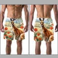 thumbnail image 3 of luoweisi Men's Beach Shorts Quick Dry Swim Trunks with Mesh Lining Kangaroo L, 3 of 5