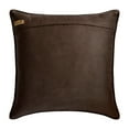 thumbnail image 3 of Decorative Pillow Covers, Decorative Brown 18"x18" (45x45 cm) Throw Pillow Covers, Faux Leather Textured Weave & Solid Throw Pillows Sofa, Halloween Decorations - Brown Leather Weave, 3 of 3