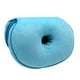 thumbnail image 2 of Cojín de asiento de espuma viscoelástica cómodo con forma de dona y soporte para la espalda y los glúteos. Azul, 2 of 9