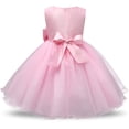 thumbnail image 2 of Girls Dress Kids Mesh Flower Dress Children's Lace Ball Gown Party Dress Tulle Prom, 2 of 5