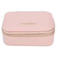 thumbnail image 1 of Daboolka PU maquillaje lápiz labial bolsa de almacenamiento organizador titular con mini espejo (rosa), 1 of 8