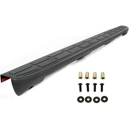 JIJIGUA 1pc Tailgate Spoiler Trunk Wing Rear Upper Side ABS Plastic Silver Molding Protector for GMC,for Chevy Black-Primary 1909101 72-01164