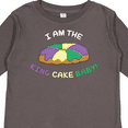 thumbnail image 4 of Inktastic I Am the King Cake Baby Boys or Girls Long Sleeve Toddler T-Shirt, 4 of 5