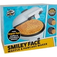 thumbnail image 2 of Smiley Face Emoji Waffler & Pancake Maker w 2 Interchangeable, Removable 8" Plates- Adjustable Temp Control, Non Stick Electric Iron for Kids Breakfast Fun or Gift - Officially Licensed by Emoji, 2 of 5