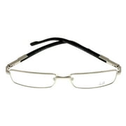 Dunhill Eyeglasses Frames Men DU91 01A Shiny Palladium Black Rectangular Size: Lens/ Bridge/ Temple: 54-16-140