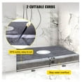 thumbnail image 4 of Shower Curb Kit 48x72", Watertight Shower Base Overlay with Stainless Steel Grate & Trowel, 2 Cuttable Curbs, Waterproof Membrane for Bathroom Remodel, 4 of 6