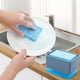 thumbnail image 5 of Dispensador de jabón de cocina Cepillo para lavar platos | Bomba automática de líquidos | Material ABS no tóxico | Diseño de prensa | Contenedor transparente | Ahorro de espacio | 1 Pieza | Verde,, 5 of 8