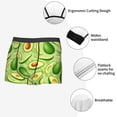 thumbnail image 3 of Yiaed Green Avocado Print Men's Soft Cotton Boxer Shorts Breathable Boxers Underwear Moisture-Wicking Underwear Stretch Boxer Briefs for Man-Large, 3 of 5