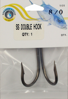 Izuo Brothers Size 8/0 Stainless Steel Double Saltwater Fishing Hook