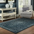 thumbnail image 3 of Oriental Weavers Andorra Area Rug - 7135F - 10' x 13'2" - in Blue/ Light Blue - Vintage Inspired, Stain Resistant, Family and Pet Friendly , Family, Dining, Living Room Rug, 3 of 5