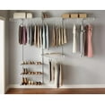 thumbnail image 5 of Rubbermaid FastTrack FreeSlide Expandable Closet Organizer, 4 to 8 foot, White, for Clothes/Shoes/Hats, 5 of 5