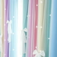 thumbnail image 3 of Noahas Contemporary Rainbow Star Cut Out Stripe Grommet Blackout Curtains, 42 x 84 in, 3 of 8