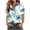 Multicolor #14, variant on Amzcrzy Plus Size Shirts for Women S-5XL Trendy Floral Print Hawaiian Shirts Lapel Short Sleeve Button Down Shirts for Women Casual Oversized Summer Tops