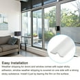 thumbnail image 6 of REGALWOVEN Window Weather Stripping Door Seal Strip, Long Self-Adhesive White 196 inch, 6 of 7