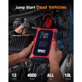 thumbnail image 6 of GOOLOO A5 Jump Starter with Air Compressor, 4000A Car Battery Jump Starter for All Gas & 10.0L Diesel Engines, 45W PD Fast Charging, Portable 12V Jump Box with 160 PSI Tire Inflator Auto Shut-Off, 6 of 10