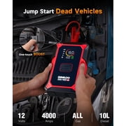 GOOLOO A5 Jump Starter with Air Compressor, 4000A Car Battery Jump Starter for All Gas & 10.0L Diesel Engines, 45W PD Fast Charging, Portable 12V Jump Box with 160 PSI Tire Inflator Auto Shut-Off