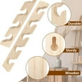 thumbnail image 3 of 4 PCS Hat Rack for Wall Wooden Baseball Caps Organizer Wall Mount Baseball Hat Holder Vertical Hat Racks for Closet, 3 of 5
