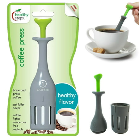 Jokari Healthy Steps Single Serve One Cup Style French Coffee Press Maker