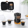 thumbnail image 2 of Juego de té de viaje, taza portátil para llevar al aire libre, juego de té de cerámica de vidrio para kung fu, 2 of 4