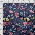 thumbnail image 3 of oneOone Georgette Viscose Blue Fabric Floral Sewing Craft Projects Fabric Prints By Yard 42 Inch Wide, 3 of 4