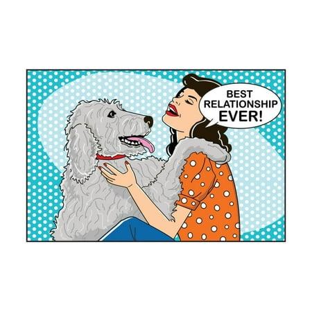 Best Relationship Ever Print Wall Art By Dog is (Best Abstract Art Ever)