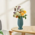 thumbnail image 5 of PATLOLLAV 1 Pcs Plastic Vase, Elegant Imitation Ceramic Vase, Unbreakable Centerpieces Flower Arrangement Decorative Vase for Living Room, Dining Table, Office Decor, Bedroom, Table, Kitchen Shelf, 5 of 6