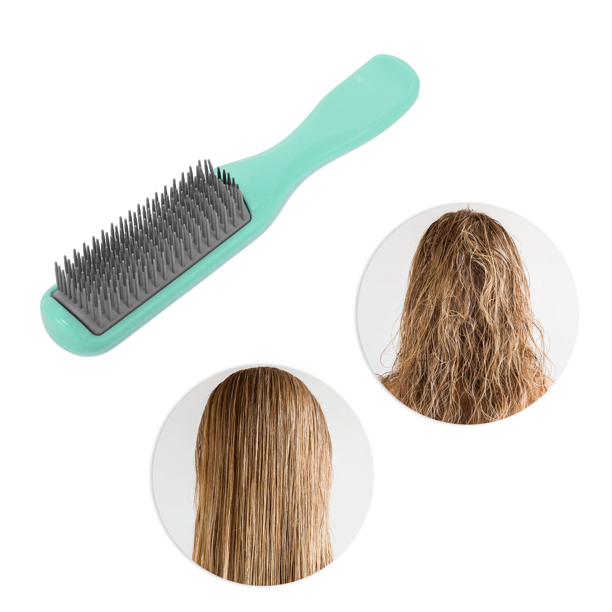 Unique Bargains 1 Pc Women Durable Hair Styling Nine-Row Comb for All Hair Types Blue