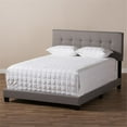thumbnail image 5 of Bowery Hill Traditional Upholstered Fabric Tufted Full Bed in Light Grey, 5 of 8