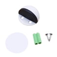 thumbnail image 2 of Stainless Steel Door Stopper, No-Drill Magnetic-Free Door Stop With Adhesive & Screws, Door Wedge For Home Office Bedroom Door Security Protection, 2 of 6