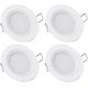 thumbnail image 1 of Dimmable 3W 3200K LED Recessed Downlights for Motorhome Boat, 12V Aluminum Ceiling Lights 4 Pack, 1 of 5