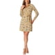 thumbnail image 1 of INSPIRE CHIC Vestido de Camisa Floral con Botones y Cinturón para Mujer M Amarillo, 1 of 6