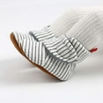 thumbnail image 2 of Gyujnb Kids Slippers,Baby Booties Winter Warm Striped Boots for Soft Sole First Shoes Cozy Toddler Footwear-Boys Shoes,Girls Shoes,Size:0-6 Months, 2 of 8