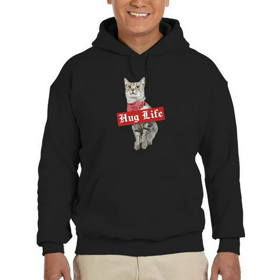 Hug Life Men Hoodie, Male Small