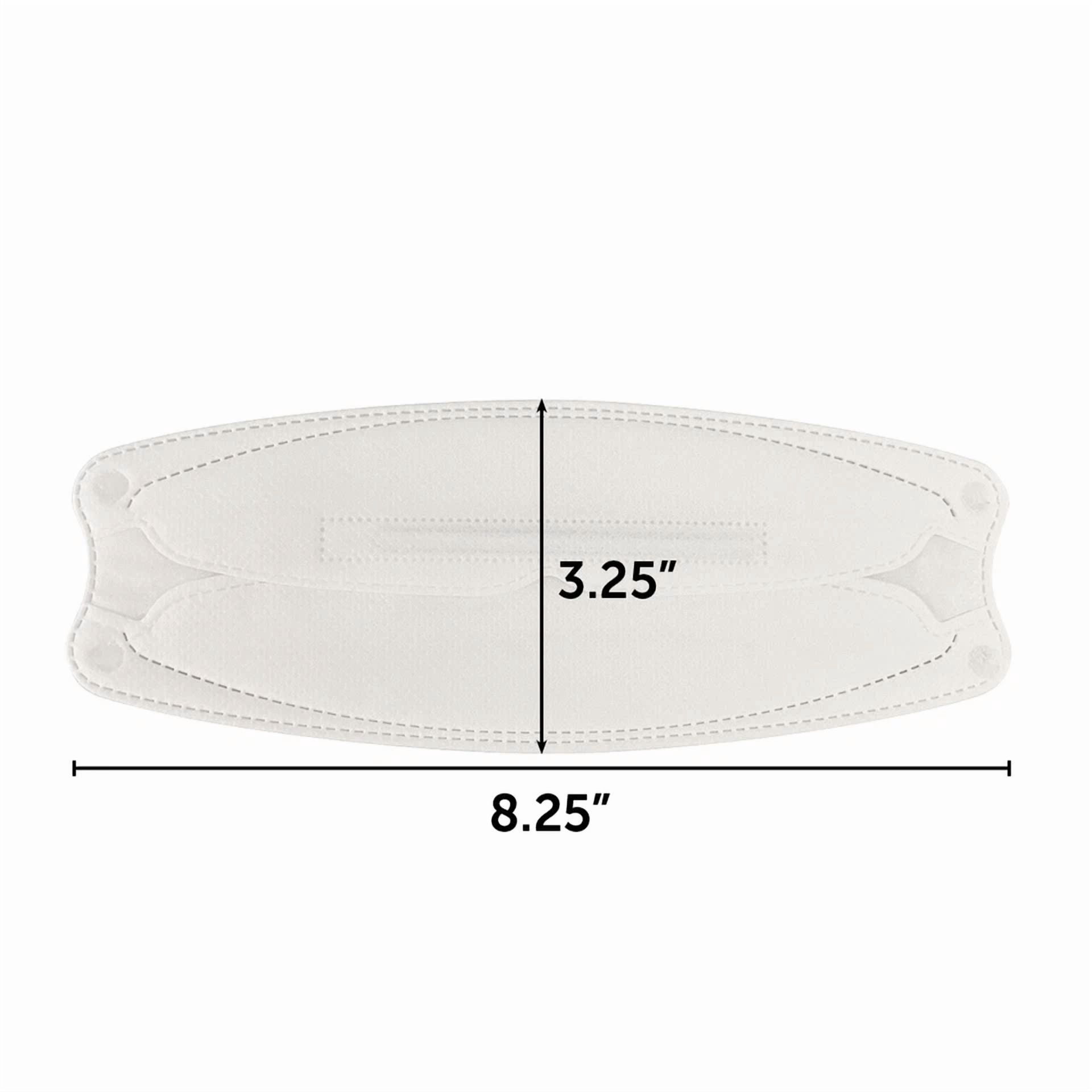 CRESTIN- 10 Pack Kf94 White Protective Face Mask Adult Made In Korea Kfda Approved