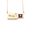 thumbnail image 1 of Heart-broken Injury Fluctuation Letter Envelope Necklace Pendant Jewelry, 1 of 3