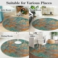 thumbnail image 7 of Moynesa 6'Round Modern Abstract Round Rug,Rosy Kitchen Rugs Soft Bedroom Circle Rugs Washable Living Room Mat, Contemporary Large Indoor Office Carpet for Mudroom Kitchen Apartment Basement, 7 of 7