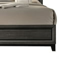 thumbnail image 3 of Erica King Size Bed, Gray and Black Wood Finish, Panel Style Headboard, 3 of 6
