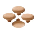 thumbnail image 4 of 4 ganchos de madera para colgar en la pared con asas de madera, decoración de diseño nórdico versátil. Oval, 4 of 9