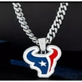 thumbnail image 3 of Texans 24-Inch Gem Chain Necklace - Silver Finish - Houston Fan Jewelry for Game Day & Gifts, 3 of 4