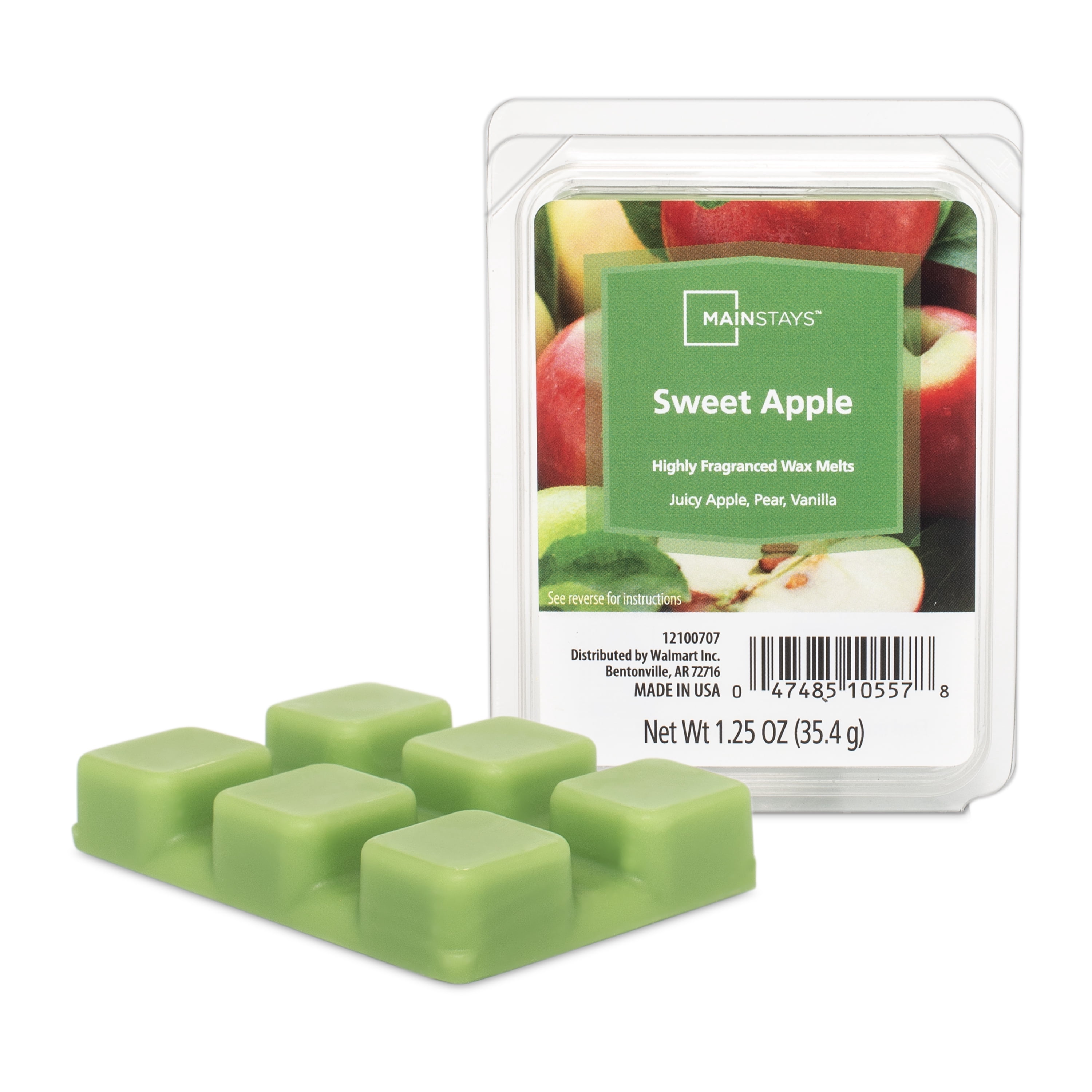 Mainstays Sweet Apple Scented Wax Melt, 1.25 oz