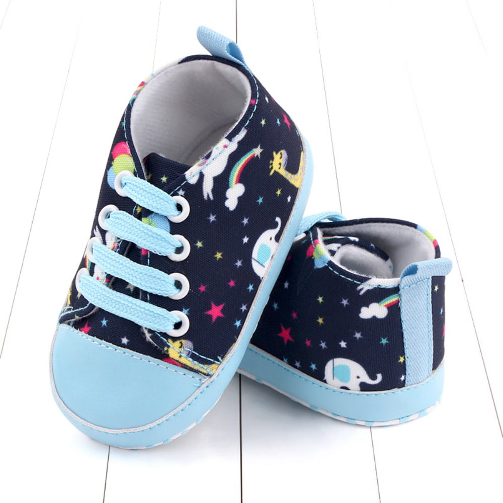 Antheron Baby Boys Girls High-Top Ankle Sneakers Anti-Slip Rubber Sole Infant Outdoor Tennis Shoes Toddlers First Walkers Newborn Crib Shoes 
