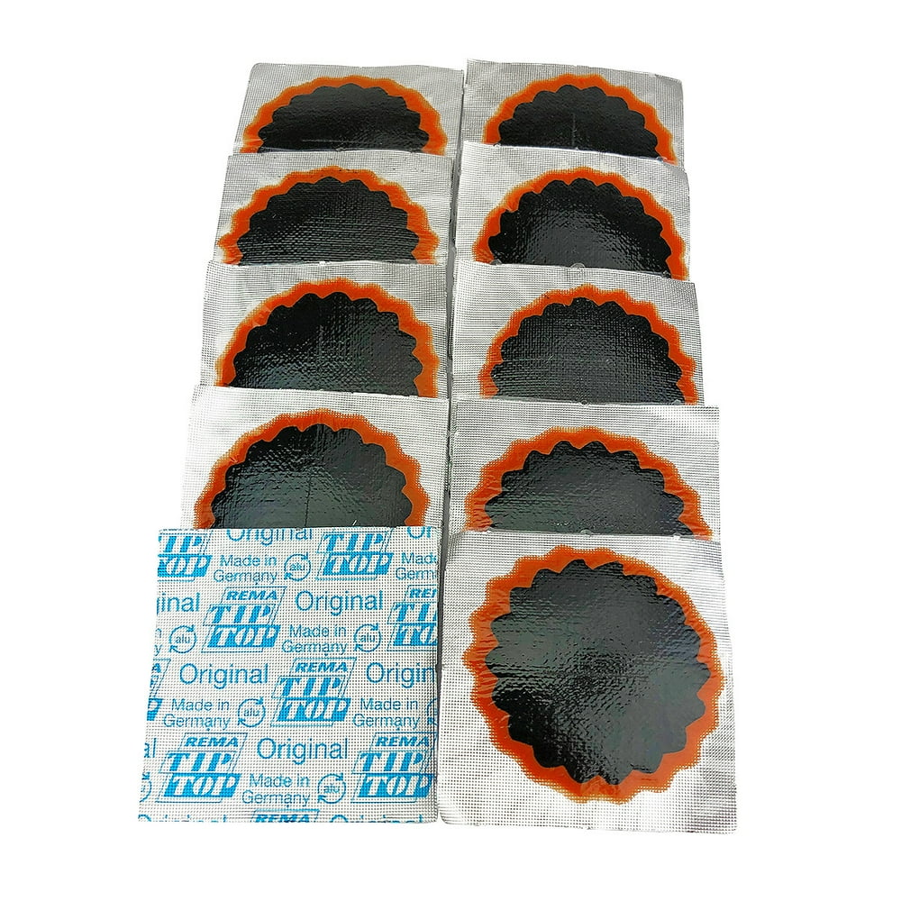 10 Rema Tip Top No. 1 Round Patch Flat Tire Tube Puncture Repair Kit