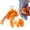 Orange, variant on 2026 Year Of Horse Mascot Keychain Cute Soft Horse Plush Bag Charm Fun Pendant Decoration Mascot(Brown)